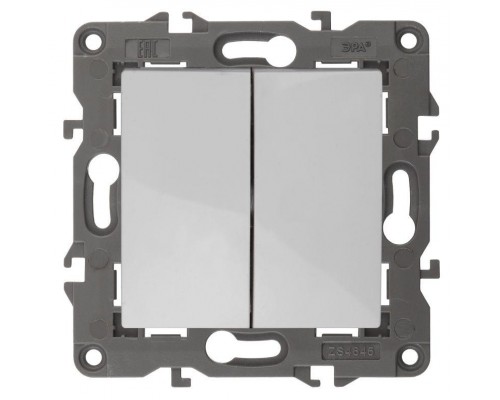 Механизм переключателя 2-кл. СП Эра Elegance 10А IP20 14-1106-01 250В 10AX бел. Эра Б0034243