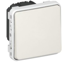 Механизм переключателя на 2 направления 1-кл. 1п СП Plexo 10А IP55 10AX бел. Leg 069611
