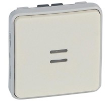 Механизм переключателя на 2 направления 1-кл. 1п СП Plexo 10А IP55 10AX с индикацией бел. Leg 069612