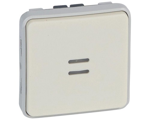 Механизм переключателя на 2 направления 1-кл. 1п СП Plexo 10А IP55 10AX с индикацией бел. Leg 069612