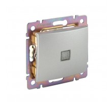 Механизм переключателя на 2 направления 1-кл. СП Valena 10А IP31 250В с подсветкой алюм. Leg 770126