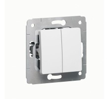 Механизм переключателя на 2 направления 2-кл. СП Cariva 10А IP20 250В бел. Leg 773608