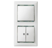 Механизм переключателя на 2 направления 2-кл. СП Valena 10А IP31 250В с подсветкой сл. кость Leg 774112