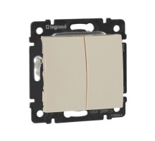 Механизм переключателя на 2 направления 2-кл. СП Valena 10А IP31 250В сл. кость Leg 774308