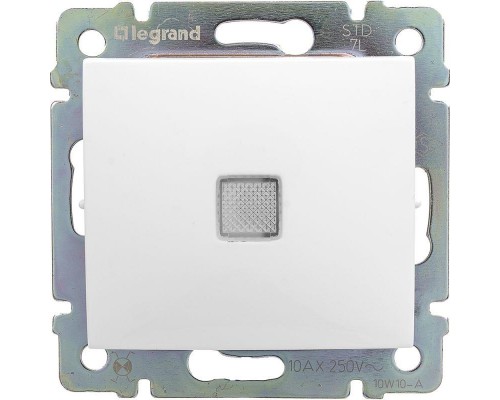 Механизм переключателя промежуточного 1-кл. СП Valena 10А IP31 250В с подсветкой бел. Leg 774448