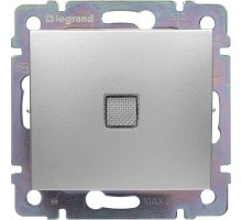 Механизм переключателя промежуточного 1-кл. СП Valena 10А IP31 с подсветкой алюм. Leg 770148