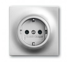 Механизм розетки 1-м Impuls серебр. метал. ABB 2CKA002013A5275