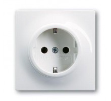 Механизм розетки 1-м Schuko Impuls альп. бел. ABB 2CKA002011A3790