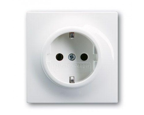 Механизм розетки 1-м Schuko Impuls альп. бел. ABB 2CKA002011A3790