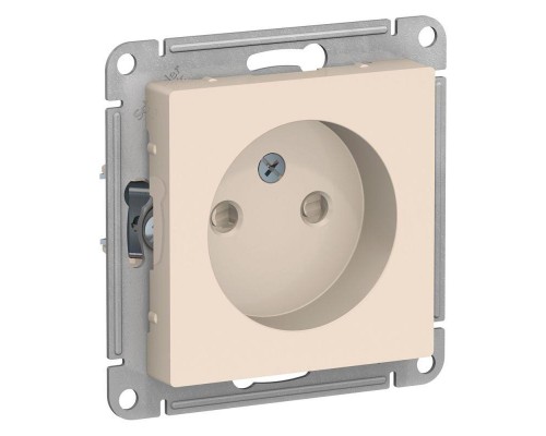 Механизм розетки 1-м СП ATLAS DESIGN без заземл. защ. шторки 16А беж. SchE ATN000249