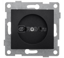 Механизм розетки 1-м СП Bravo 16А 250В защит. шторки без заземл. графит GUSI С10Р2-010