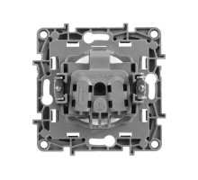 Механизм розетки 1-м СП Etika 2К 16А защ. шторки без заземл. винт. зажимы алюм. Leg 672434