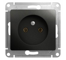Механизм розетки 1-м СП Glossa 16А IP20 без заземл. антрацит SchE GSL000741