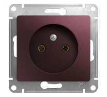 Механизм розетки 1-м СП Glossa 16А IP20 без заземл. баклажан. SchE GSL001141