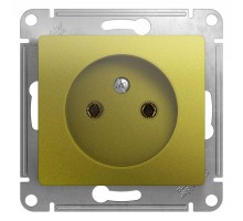 Механизм розетки 1-м СП Glossa 16А IP20 без заземл. фисташк. SchE GSL001041