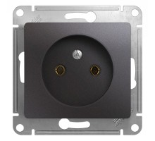 Механизм розетки 1-м СП Glossa 16А IP20 без заземл. графит SchE GSL001341