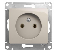 Механизм розетки 1-м СП Glossa 16А IP20 без заземл. молоч. SchE GSL000941