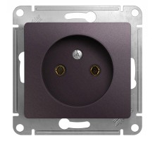 Механизм розетки 1-м СП Glossa 16А IP20 без заземл. сиреневый туман SchE GSL001441