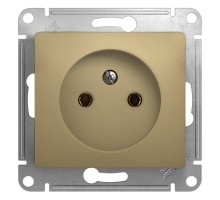 Механизм розетки 1-м СП Glossa 16А IP20 без заземл. титан SchE GSL000441