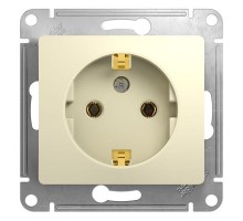Механизм розетки 1-м СП Glossa 16А с заземл. беж. SchE GSL000243