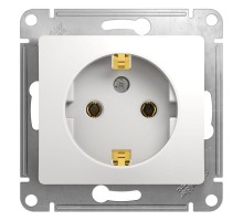 Механизм розетки 1-м СП Glossa 16А с заземл. бел. SchE GSL000143