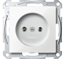 Механизм розетки 1-м СП Merten 16А IP20 без заземл. бел. SchE MTN2001-0319