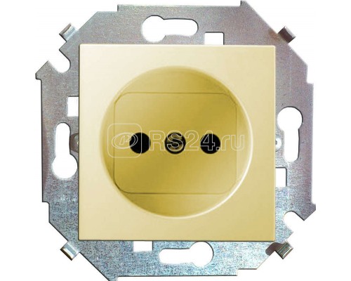 Механизм розетки 1-м СП Simon15 16А IP20 защ. шторки без заземл. сл. кость Simon 1591444-031