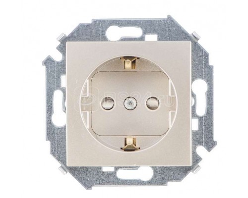 Механизм розетки 1-м СП Simon15 с заземл. шампань Simon 1591432-034