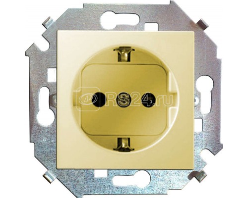 Механизм розетки 1-м СП Simon15 с заземл. сл. кость Simon 1591432-031