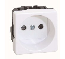 Механизм розетки 1-м СП Simon27 16А IP20 защ. шторки винт. клеммы бел. Simon 27431-65