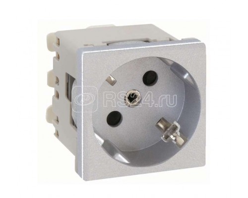 Механизм розетки 1-м СП Simon Connect K45 2мод. с заземл. сер. Simon K11-8