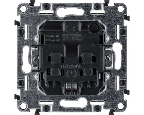 Механизм розетки 1-м СП Valena Life 16А IP20 250В 2К+З винт. зажимы сл. кость Leg 753525