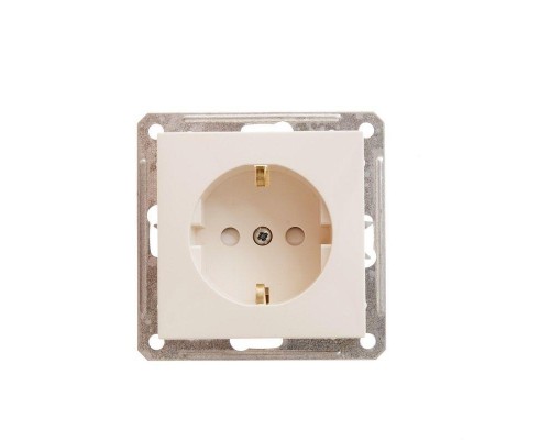 Механизм розетки 1-м СП W59 16А защ. шторки с заземл. сл. кость SchE RS16-152-2-86 (РС16-152-2-86)