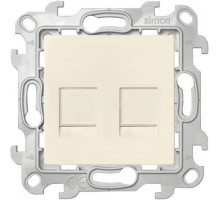 Механизм розетки 2хRJ45 кат. 5е UTP Simon24 сл. кость 2450593-031