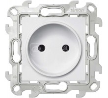 Механизм розетки 2К с защ. шторками Simon24 бел. 2450441-030