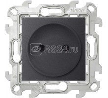 Механизм розетки 2К с защ. шторками Simon24 графит 2450441-038
