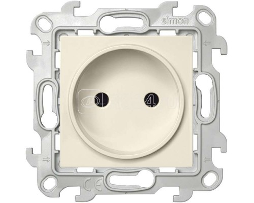 Механизм розетки 2К с защ. шторками Simon24 сл. кость 2450441-031