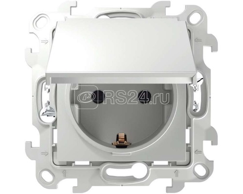 Механизм розетки 2К+З IP44 Push&Go Simon24 бел. 2420448-030