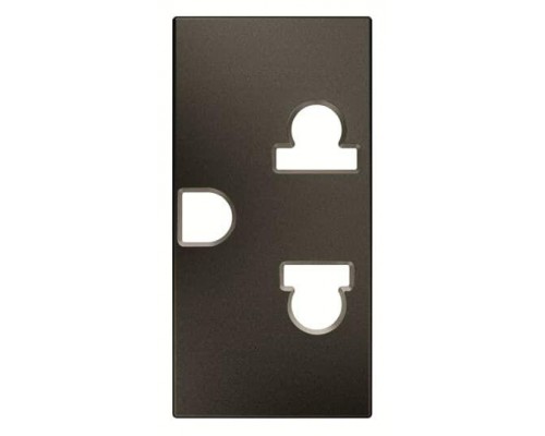 Механизм розетки EU/US стандарта Zenit 1-модульный антрацит ABB 2CLA213800N1801