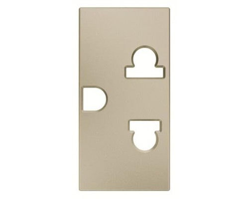 Механизм розетки EU/US стандарта Zenit 1-модульный шампань ABB 2CLA213800N1901
