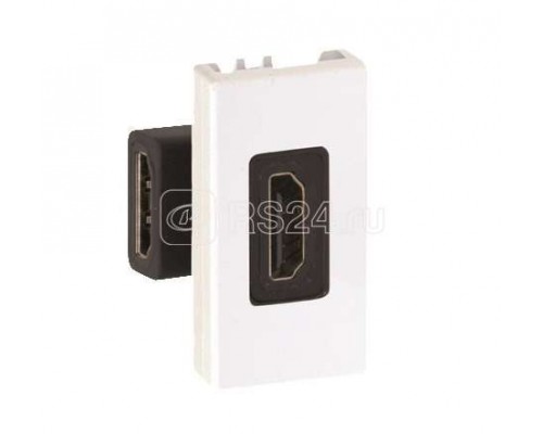 Механизм розетки HDMI Simon27 узкий (мама-мама) сл. кость Simon 2701094-031
