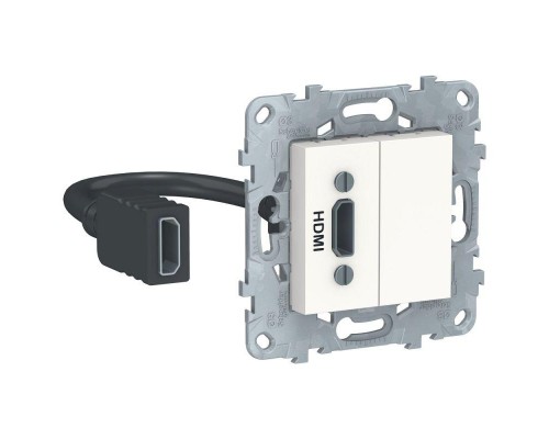 Механизм розетки HDMI UNICA NEW бел. SchE NU543018