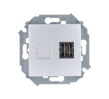 Механизм розетки HDMI СП Simon15 алюм. Simon 1591407-033