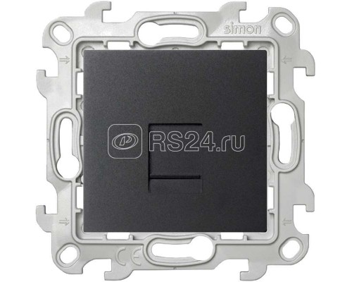 Механизм розетки RJ45 кат. 5e UTP Simon24 графит 2410598-038