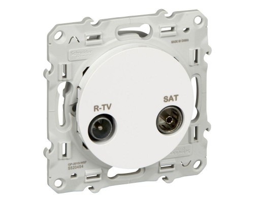 Механизм розетки R-TV-SAT 1-м СП Odace бел. SchE S52R454
