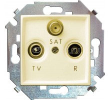 Механизм розетки R-TV-SAT 1-м СП Simon15 бел. Simon 1591466-030