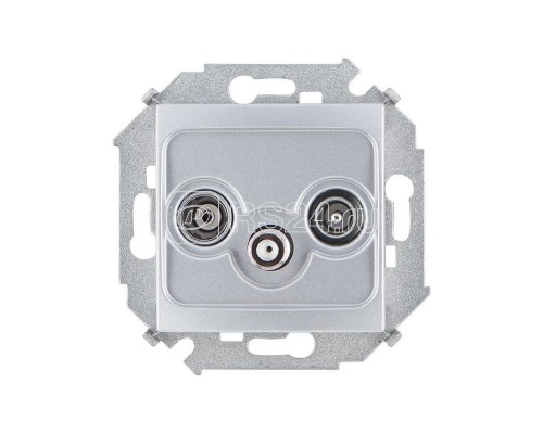 Механизм розетки R-TV-SAT 1-м СП Simon15 винт. зажим алюм. Simon 1591466-033