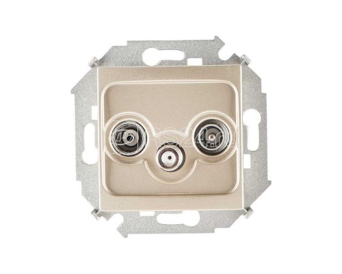 Механизм розетки R-TV-SAT 1-м СП Simon15 винт. зажим шампань Simon 1591466-034
