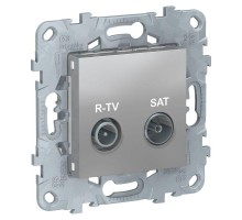 Механизм розетки R-TV/SAT UNICA NEW оконечная алюм. SchE NU545530