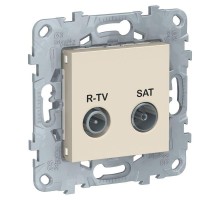 Механизм розетки R-TV/SAT UNICA NEW оконечная беж. SchE NU545544
